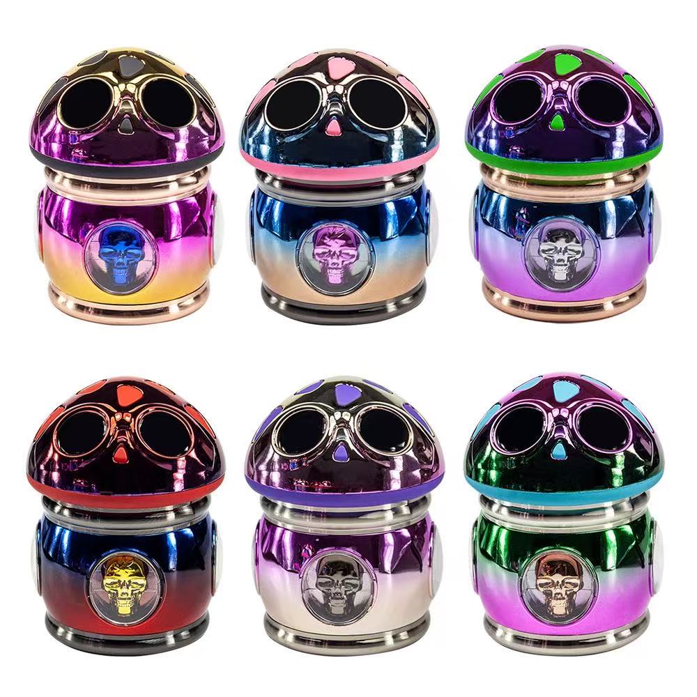 4 Layer Mushroom Grinder For Herbs & Spices GREEN