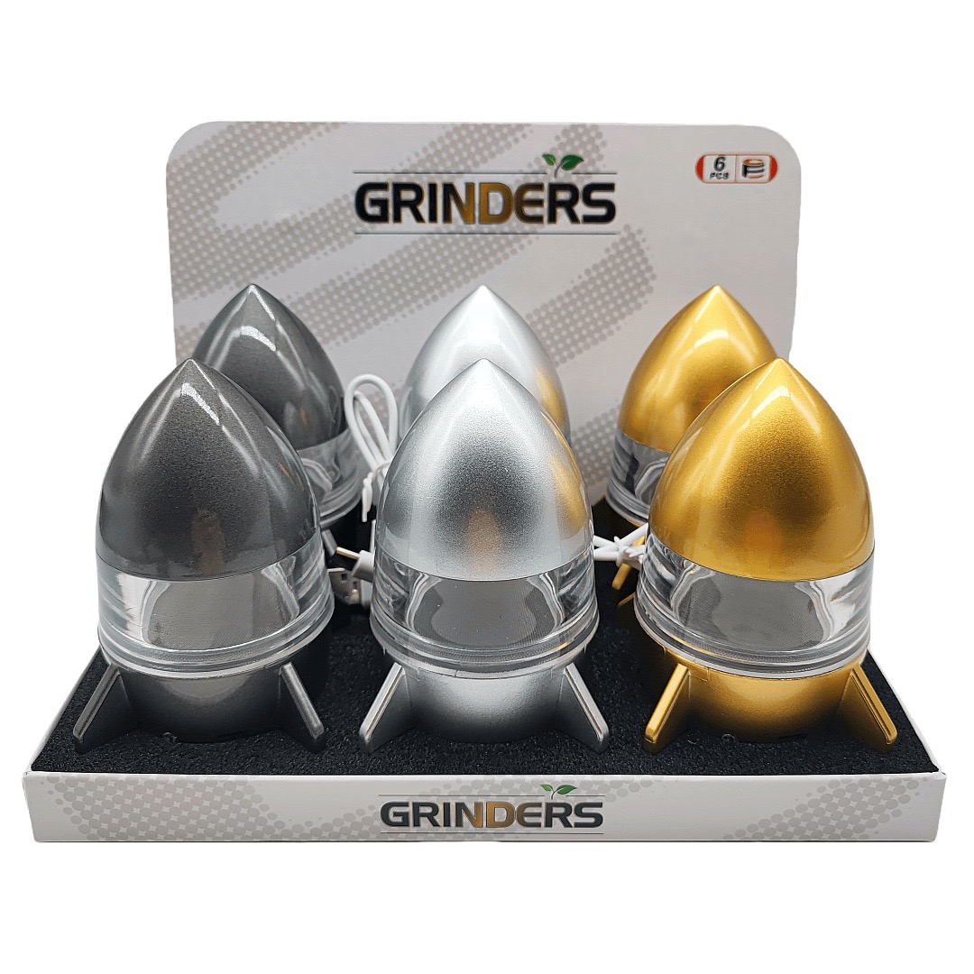 3 Pieces light Rocket grinder with USB Charger